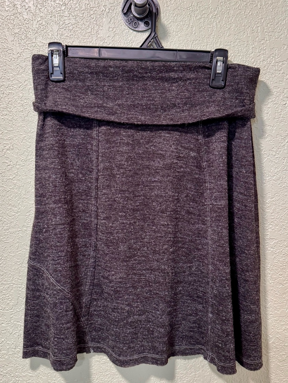 Orvis Charcoal Fold-Over Waist  Skirt Size Sml